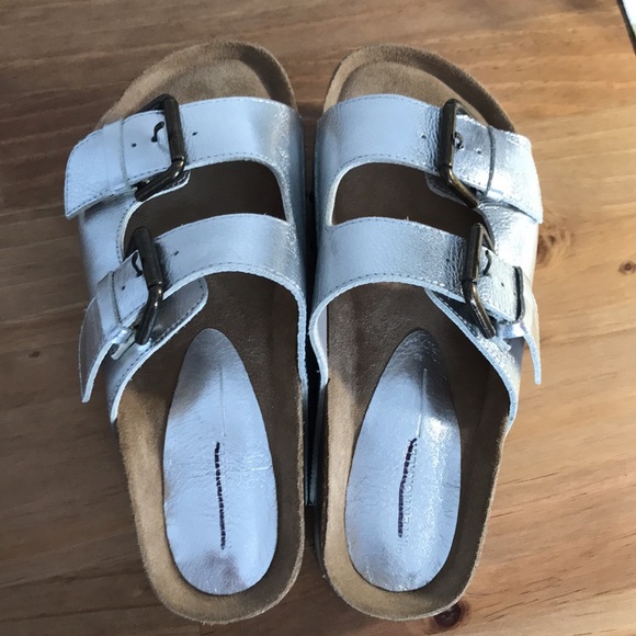 Intentionally Blank Rule Breaker Platform Sandals in Metallic Silver EUR 38 - Picture 8 of 13